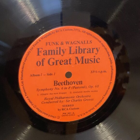 Beethoven The Pastoral Sixth Symphony (Vinyl, 1976) RCA Custom FW-301 Good+ LP - Picture 8 of 12